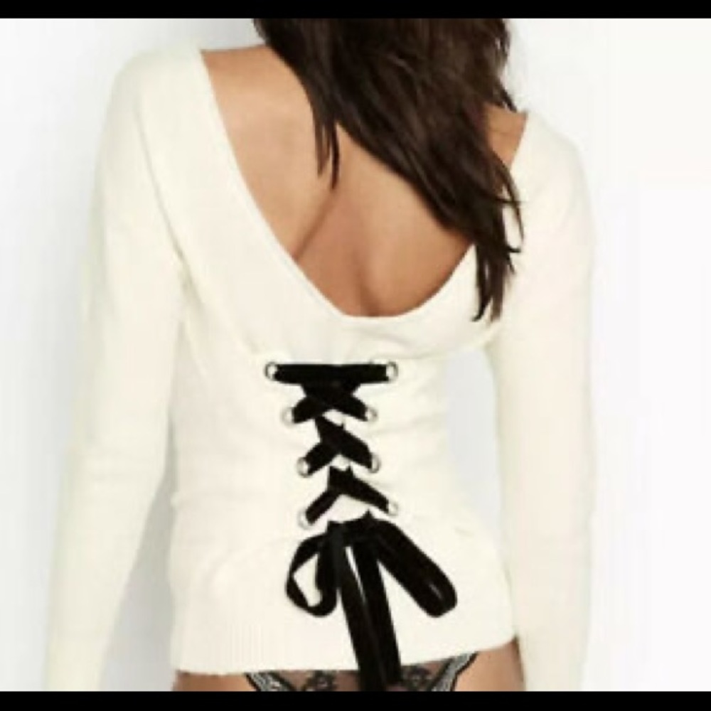 Victoria’s Secret Cross Back Corset Sweater